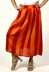 Amelie B. Striped skirt  Red
