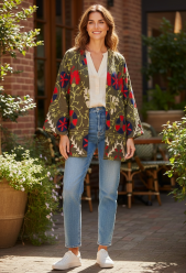LULÙ lab kimono verde 