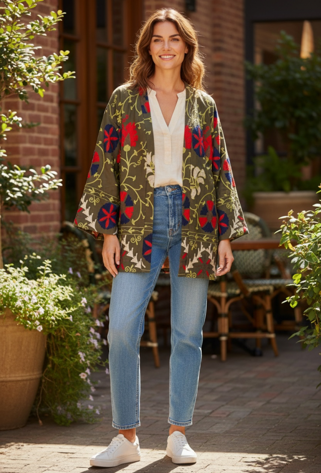 LULÙ lab kimono verde  Fantasia