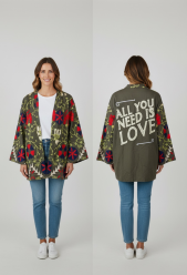 LULÙ lab kimono verde 