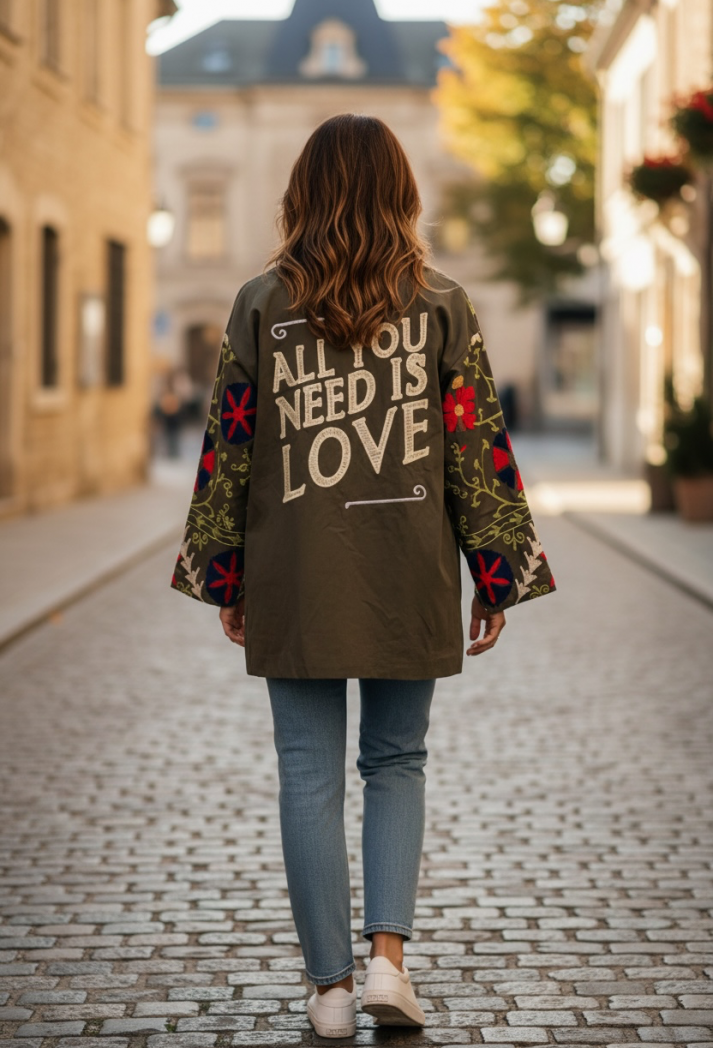 LULÙ lab kimono verde 
